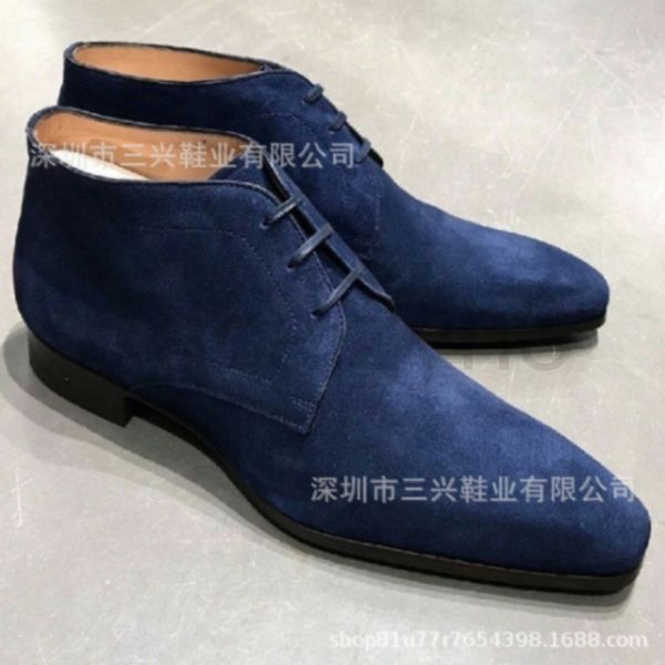 

boots designer men's casual versatile street chelsea boots business, Black