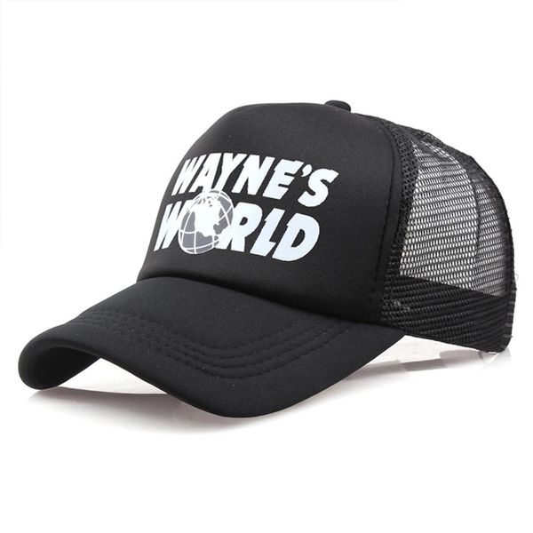 

waynes world mesh hat brand snapback cotton baseball cap men women hip hop dad trucker hat drop223z, Blue;gray