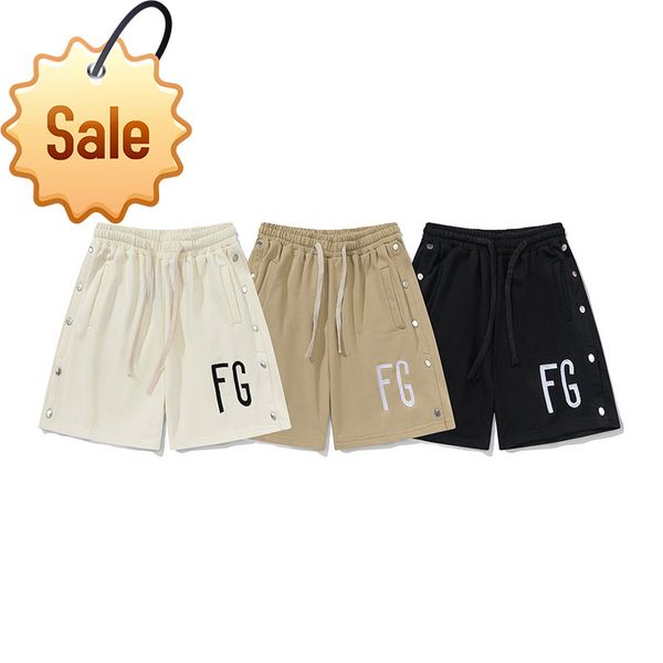 

2022 fashion brand design men and women with the same style factory direct sales street letter embroidery loose casual 5-point shorts summer, White;black