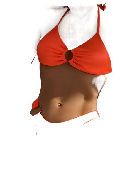 

ring linked satin bikini swimsuit l1a9#, White;black