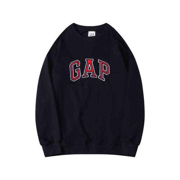 

brand hoodie gap men's and women's embroidered letter terry thin sweater 2021 autumn new couple sports jfn8, Black