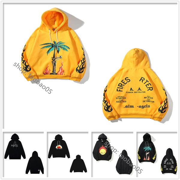 

men's angel hoodie women hoodies decapitated bear hip hop street shark sweatshirts loose embroidery long sleeve foam print b08, Black