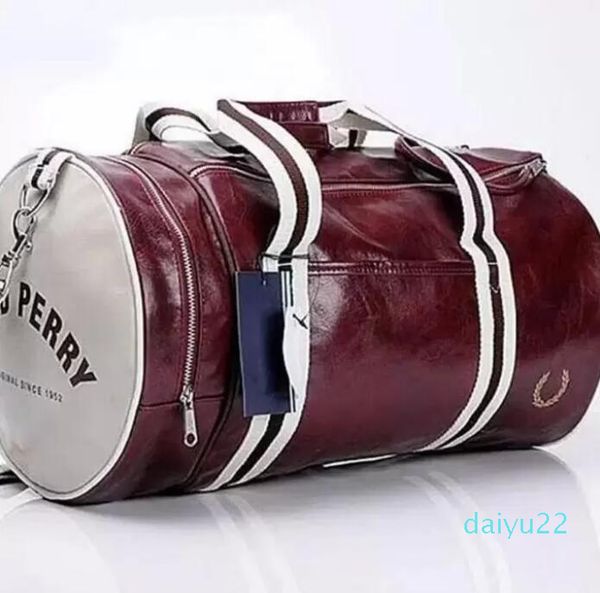 

designer-special offer 2022 new outdoor sport bag high-quality pu soft leatherr gym bag men fred perry