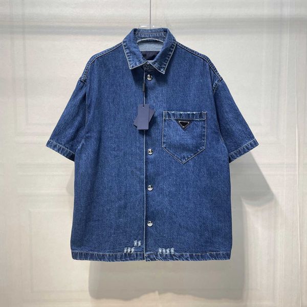 

mens clothing designer shirts us size loose version of blue casual jeans shirt single breasted design luxury men shirts, White;black