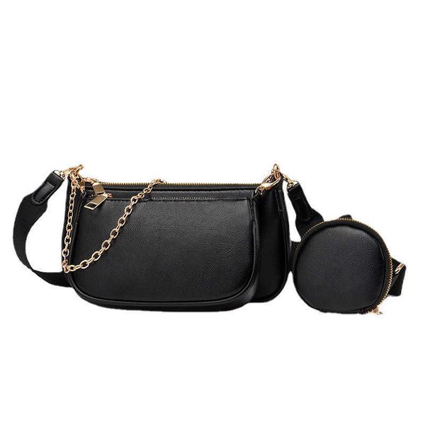 

designers bags crossbody handbag waist clutch messenger bag 3pcs set combination handbags luxurys purse fashion color strap chain shoulder