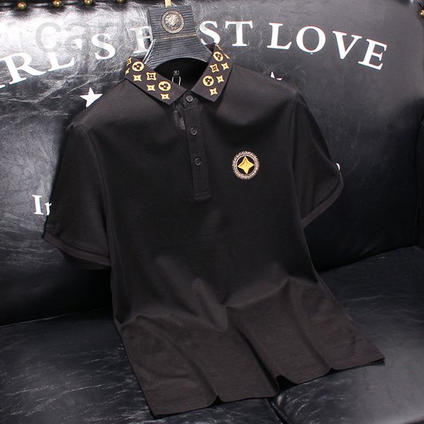 

men's t-shirts designer p0polo men's summer shirt black polo qaph2022, White;black