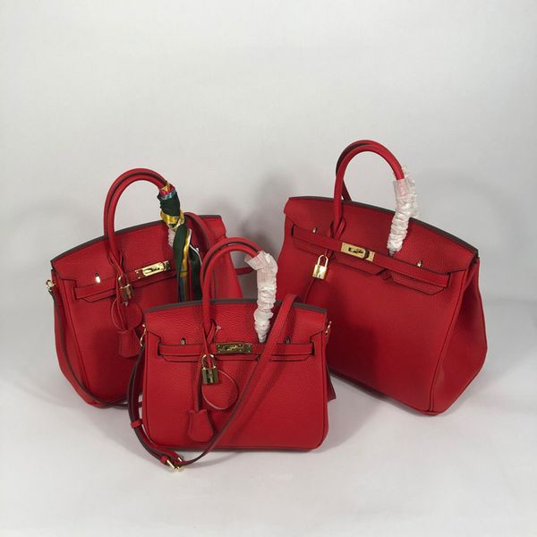 

35cm 30cm 25cm fashion purse women totes shoulder bags with stamped lock real cowskin genuine leather designer handbag high quality
