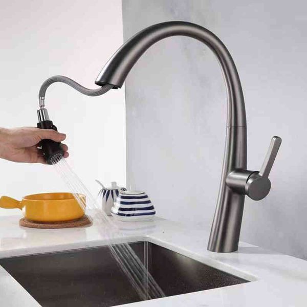 

kitchen faucets all copper concealed kitchen pull faucet gun gray household sink dishwasher cold and straight ycjg