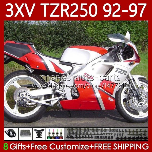 Carenature Per YAMAHA TZR 250 TZR250 R RR TZR-250 TZR250R Rosso bianco 92 93 94 95 96 97 Corpo 117No.49 YPVS 3XV TZR250-R 1992 1993 1994 1995 1996 1997 TZR250RR 92 -97 Carrozzeria