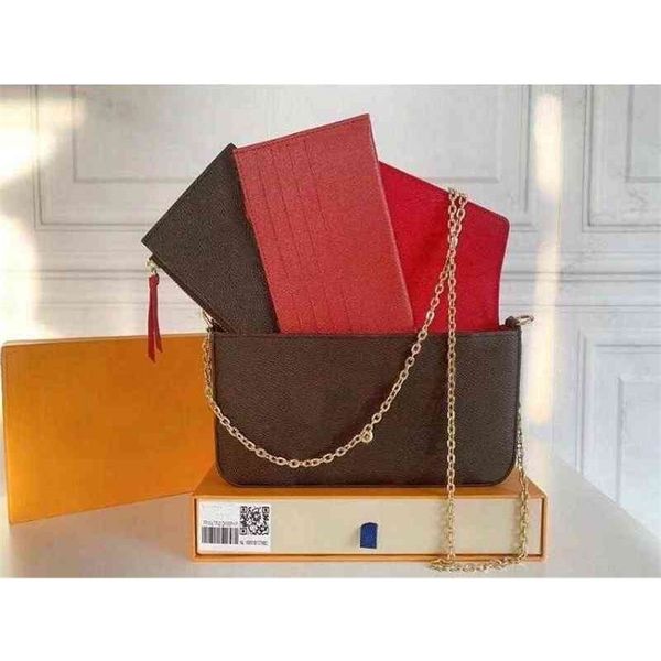 

luxurys designers handbag pochette felicie evening bag embossing genuine leather handbags shoulder clutch tote chain messenger t679