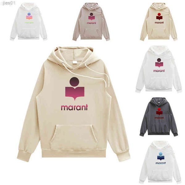 

streetwear women fashion 2022 marant harajuku hoodie clothing cloth men, Black