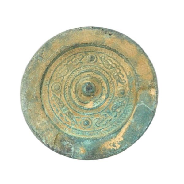 

chinese old bronze green rust bronze mirror, Silver