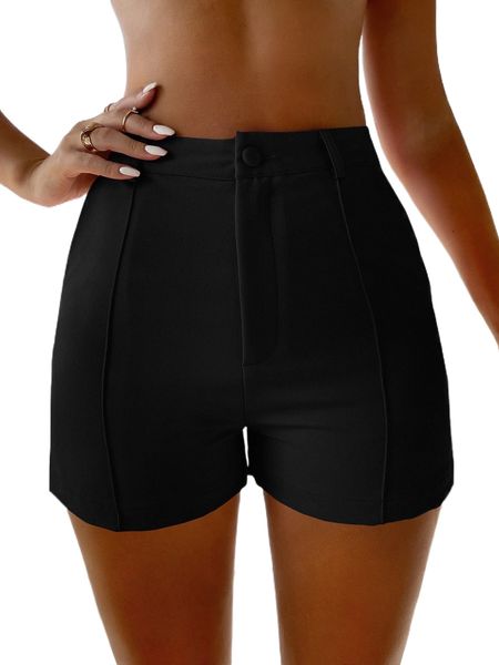 

high waist skinny shorts b9og#, White;black