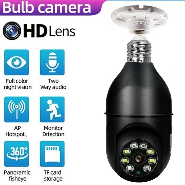 

ip cameras bulb camera 1080p hd wireless panoramic home security wifi cctv fisheye lamp camera 360 degree home security