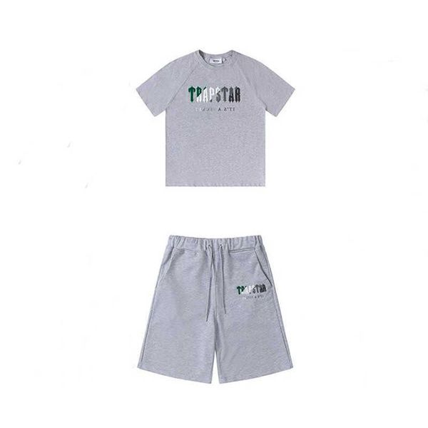 

men's t-shirts trapstar t-shirt sports fashion high street wear short sleeve casual loose cotton tees 2023 summer ze25, White;black