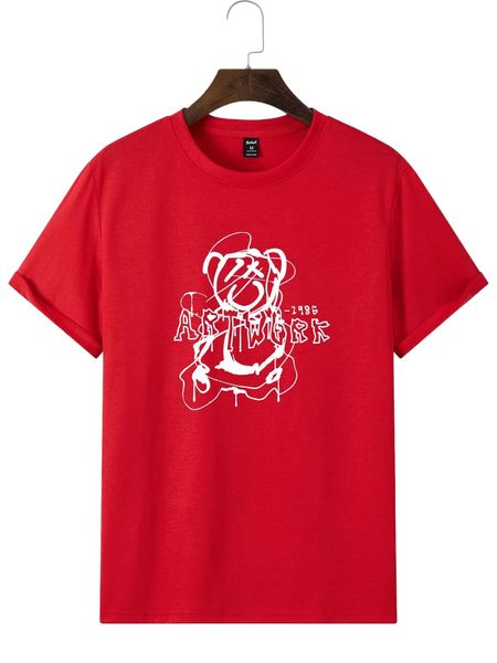 

romwe guys letter graphic tee 531x#, White;black