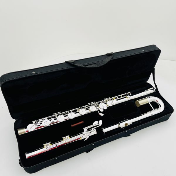 C Tune Flauto Argento Placcato Rame Materiale 16 Chiavi Fori Chiusi Strumento Musicale Professionale Con Custodia