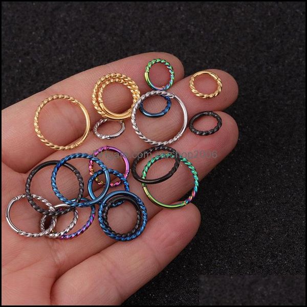 Baumeln Kronleuchter Ohrringe Schmuck Kleine Hoop Tiny Ohr Piercing Boho Ohrring Edelstahl Einfache Mädchen Klassisch Min Dh5H7