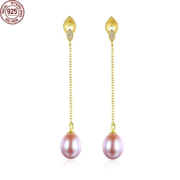

babiqu natural pearls drop earrings dangle & chandelier for women 925 sterling silver long fine jewelry dating christmas gifts aretes fe-030