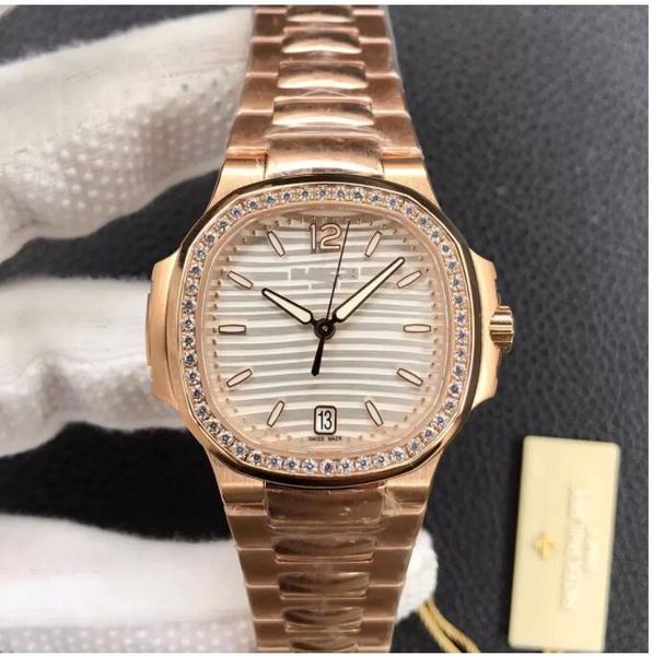 

pf highest quality edition 7118 couple watch 35.2mm diameter with cal.324 automatic chain movement sapphire crystal mirror ergonomic strap w, Slivery;brown