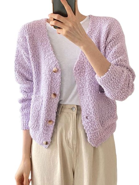 

dazy dual pocket drop shoulder cardigan 25wf#, White;black