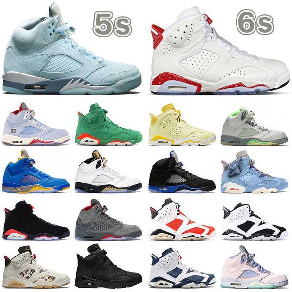 

designer 5s suede blue 6s oreo red basketball shoes big size eur 46 47 mens outdoor walking hiking sports sneakers camo grey black cats unc