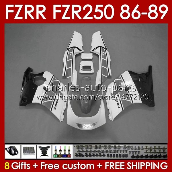 FATINGS KIT PARA YAMAHA FZR250R FZR250 FZR 250 R RR 86 87 88 89 FZR-250 CORPO 142NO.98 FZR250RR 86-89 FZRR FZR 250R 250RR FZR-250R 1986 1988 1989 1989 1989 Bodywork Whitework Whitework