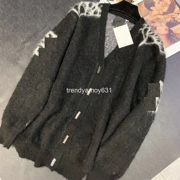 

women's sweaters spring clothes sleeve back spider web sweater cardigan star same jacquard breasted slim fit coat, White;black