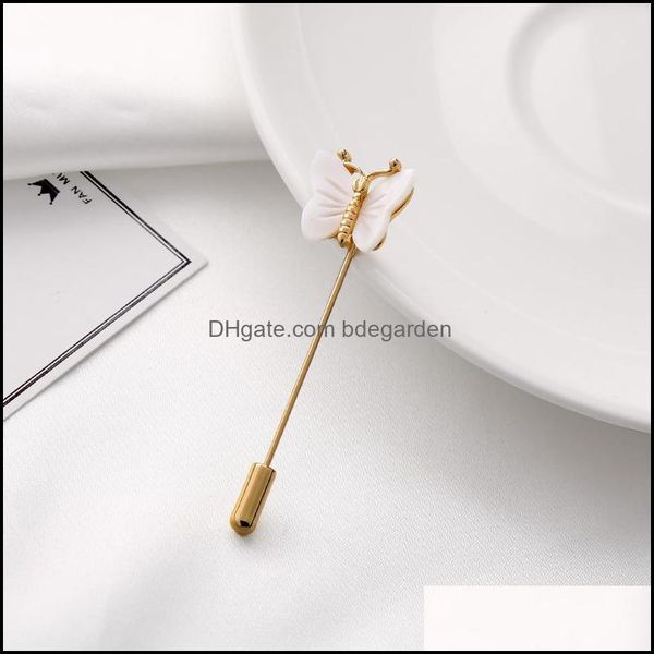 

pins brooches jewelry pins gold color brooch shell butterfly women commercial style cute animal fshion jewelrypins drop deli dwk, Gray