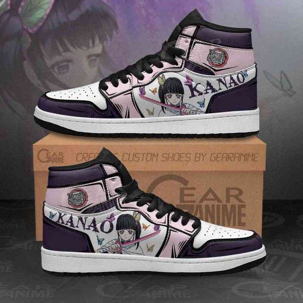 

sneakers kanao tsuyuri custom demon slayer anime shoes, Black