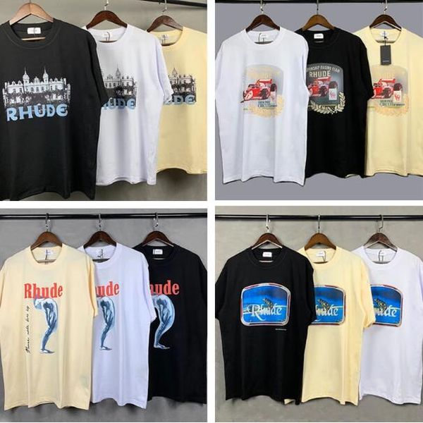 

high street short sleeve 2022 summer t-shirt, White;black