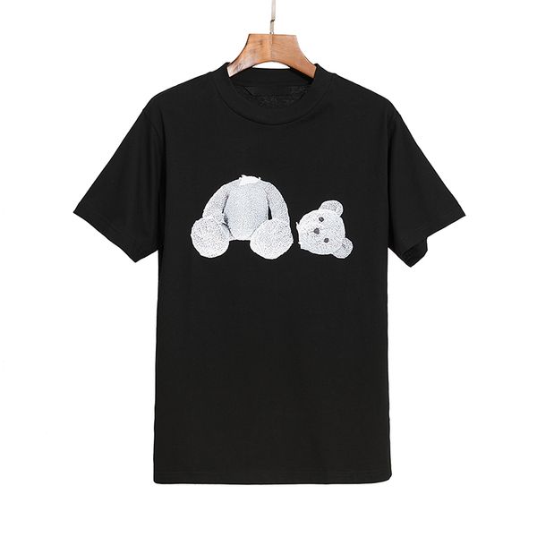

2022 t shirt cotton short-sleeved fashion men t-shirt couple models cotton printed short euro size s-xl 01, White;black