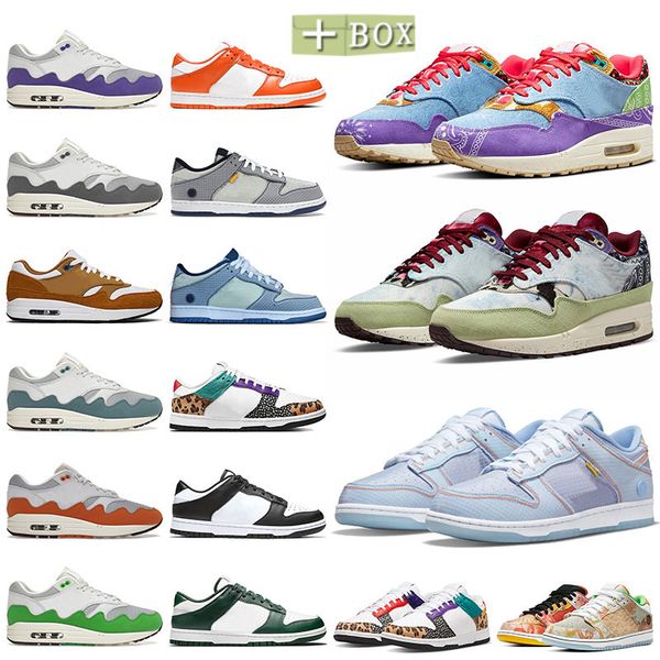 

union x dk argon a1 concepts patta running shoes 2022 fashion low designer sneakers sp mellow oil green far out wild violet heavy tiger camo