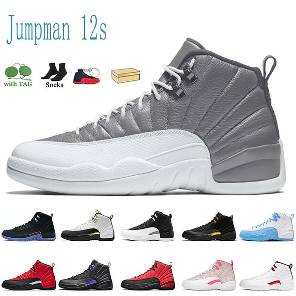 

new stealth 12s basketball shoes fashion women mens jumpman 12 black taxi hyper royal university gold reverse flu game playoffs royalty whit