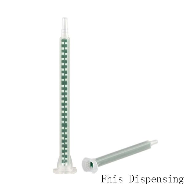 

pack of 500 resin static mixer mixing nozzles duo epoxies of green rectangular 06-24