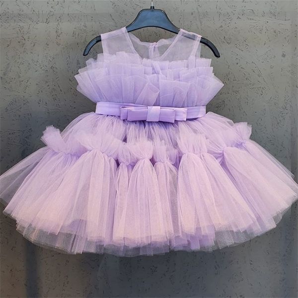 

baby girls wedding dresses toddler kids tulle birthday elegant party tutu prom gown 1 2 3 4 5 years children christmas costume 220617, Red;yellow