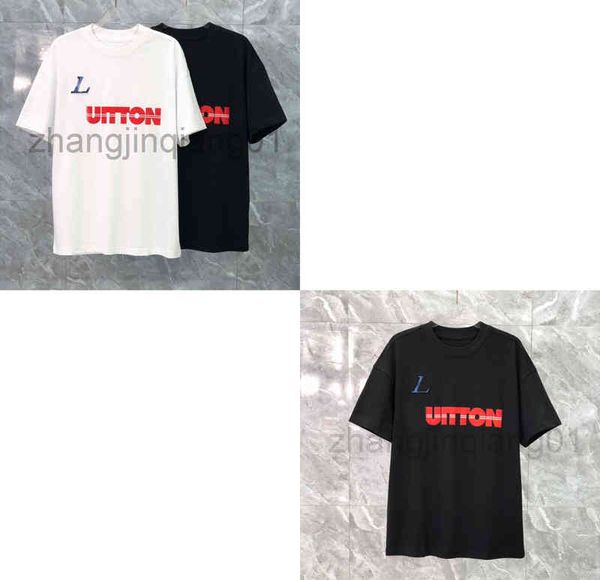 

designer  vs t shirt vintage oversized sweat luxe europe america summer new fashion brands old flower letter embroidered mens and womens ro, White;black