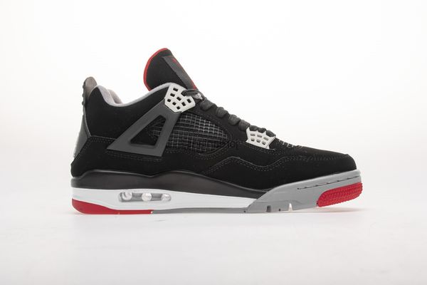 

shoes jumpman 4 bred black red sports