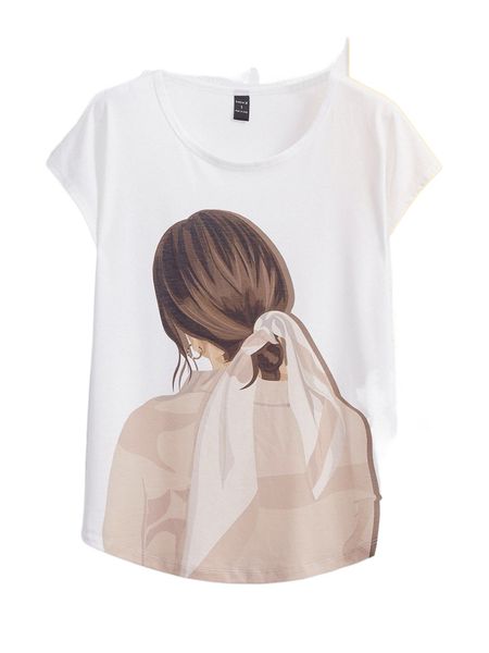 

x byayyar figure graphic t9gf#, White