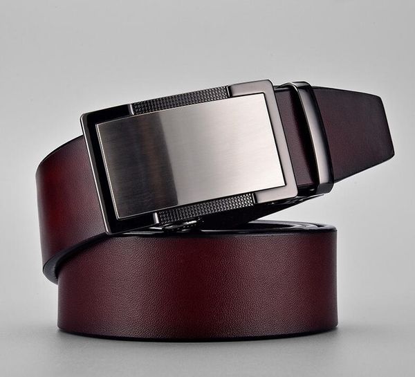 

wholesale-genuine leather belt brand belts designer belts men big buckle belt male chastity belts fashion mens leather belt, Black;brown