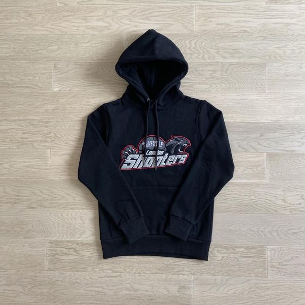 

tracksuits men's trapstar shooters hooded men woman tiger towel embroidery pullover fleece sweatshirts streetwear ol0r, Gray