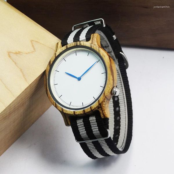 Marken-Holzuhr für Herren, Sport-Armbanduhr mit hochwertiger japanischer Bewegung in Papierbox-Armbanduhren