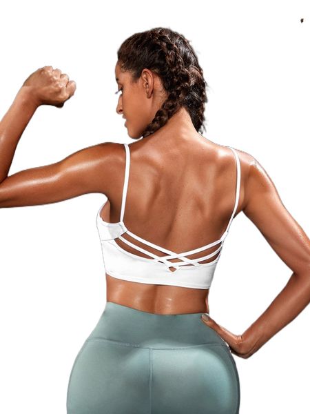 

crisscross backless sports bra r9uc#, Gray