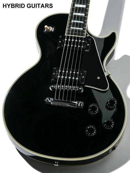 

custom shop custom collection les custom ebony electric guitar