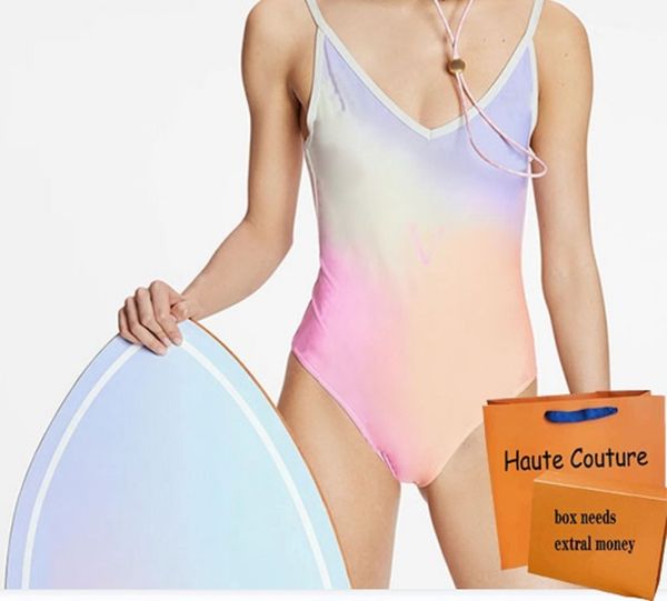 

women fashion bikini designer bikinis gradient ramp full printing letter summer 2022 beach swimsuit, White;black