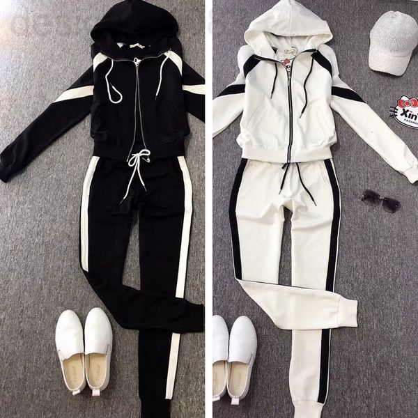

men's tracksuits designer casual pure cotton sportswear set women's fall 2020 bat sleeve two-piece loose large size fashion anz1, Gray