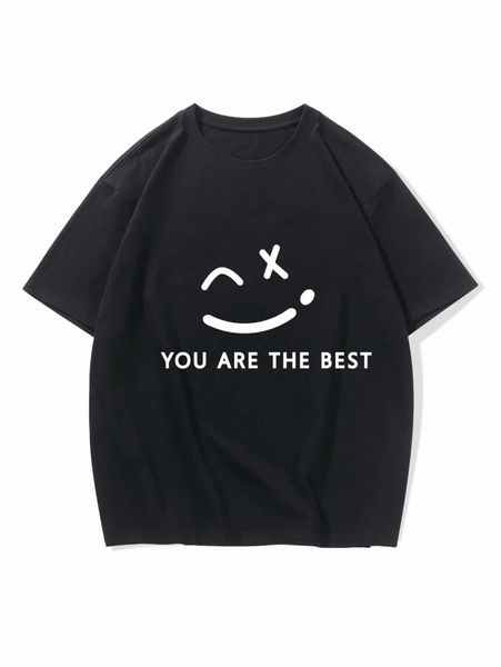 

romwe guys cartoon graphic tee c1ft#, White;black