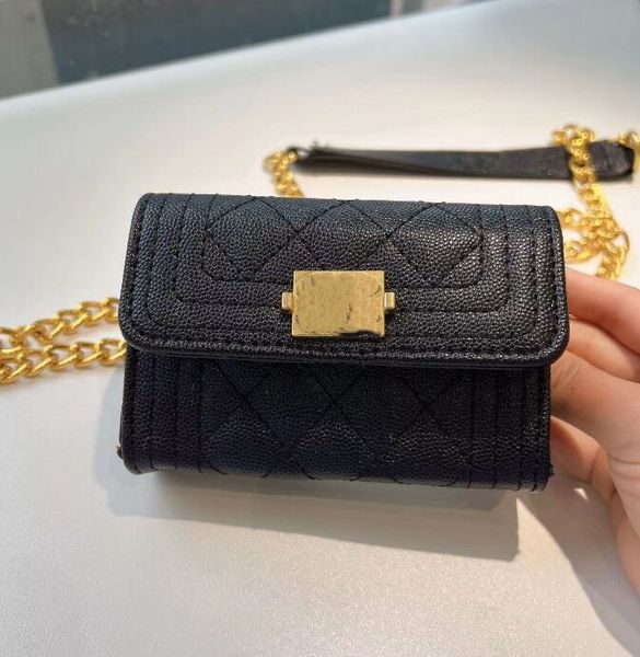 

mini leather handbag children chain bags small kids coin purse good selling, Black