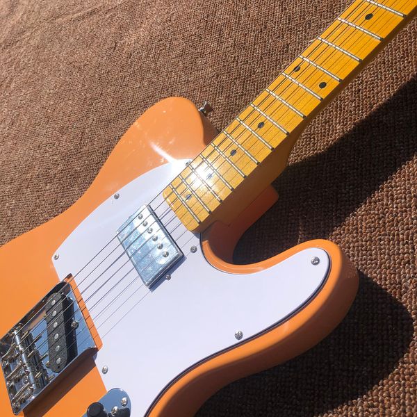 

electric guitar,maple fingerboard,yolk yellow