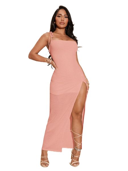 

sxy one shoulder split thigh dress f4dx#, Black;gray